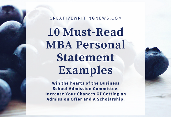 mba personal statement sample