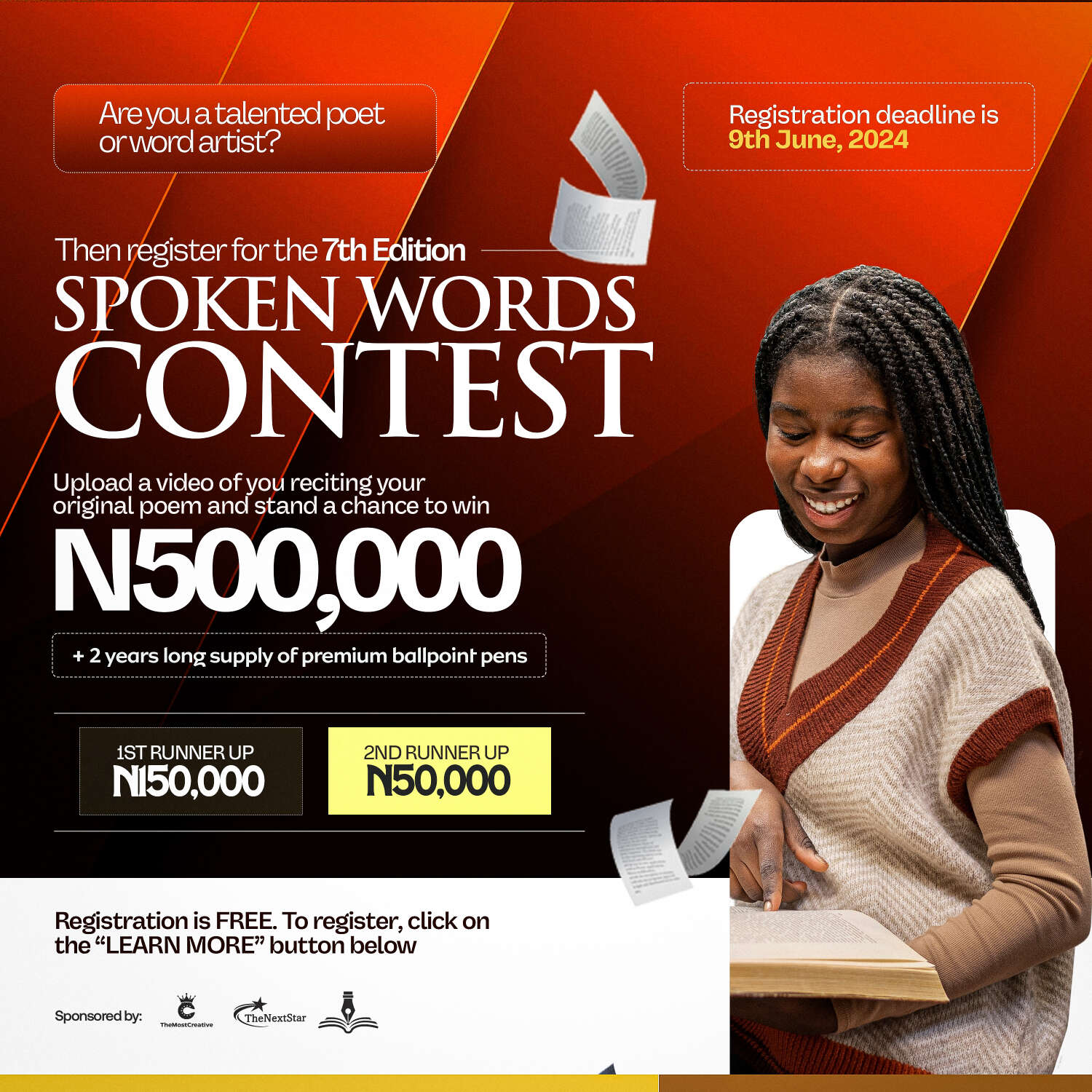 The spoken word contest