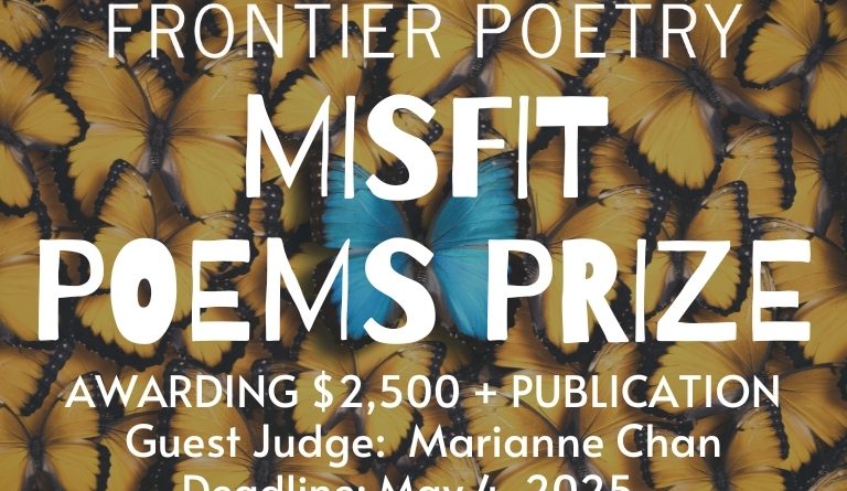 Misfit Poems Prize flyer.